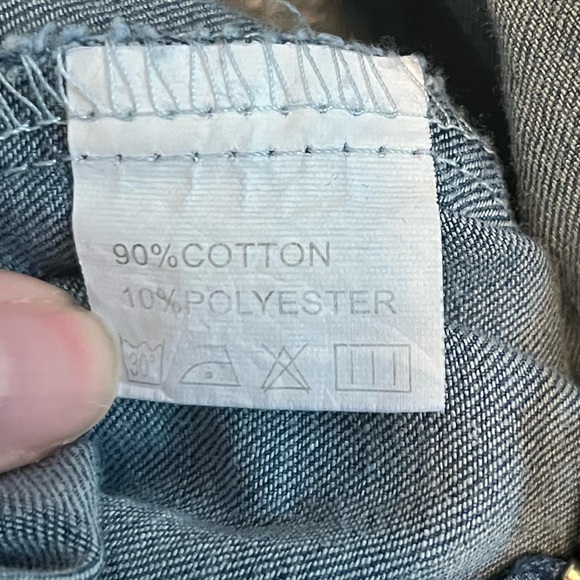 NWT Tie Straps Denim Skater Dress - Picture 6 of 8